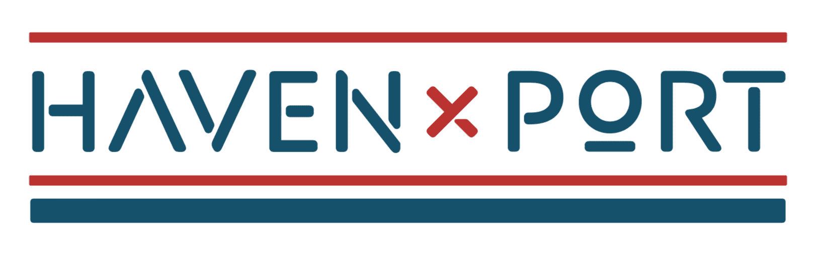 A red, white and blue logo for an open plan.