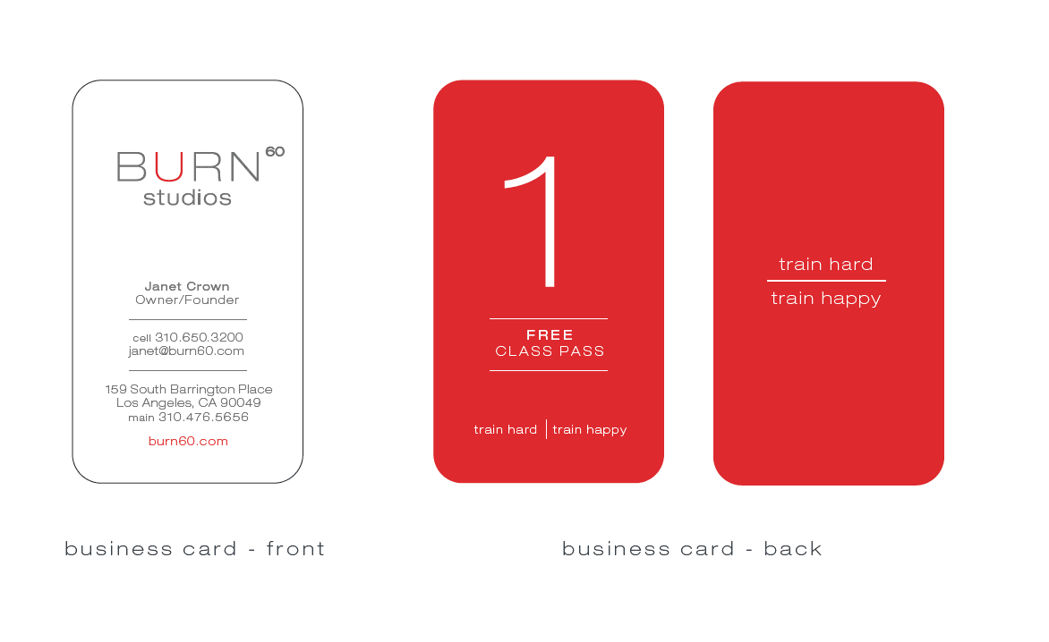 A red business card with the number 1 on it.